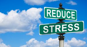reduce stress street sign