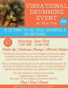 Vibrational Drumming Event